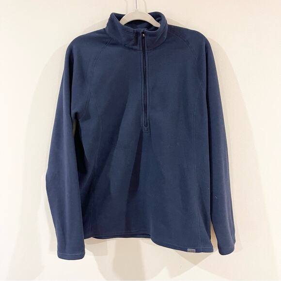 Easter Mountain Sports Men's Navy Blue 1/2 zip Fleece Pullover Size M - Picture 1 of 6